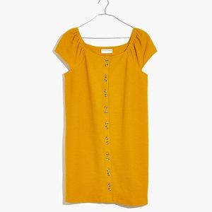 Madewell Texture & Thread Cap-Sleeve Dress